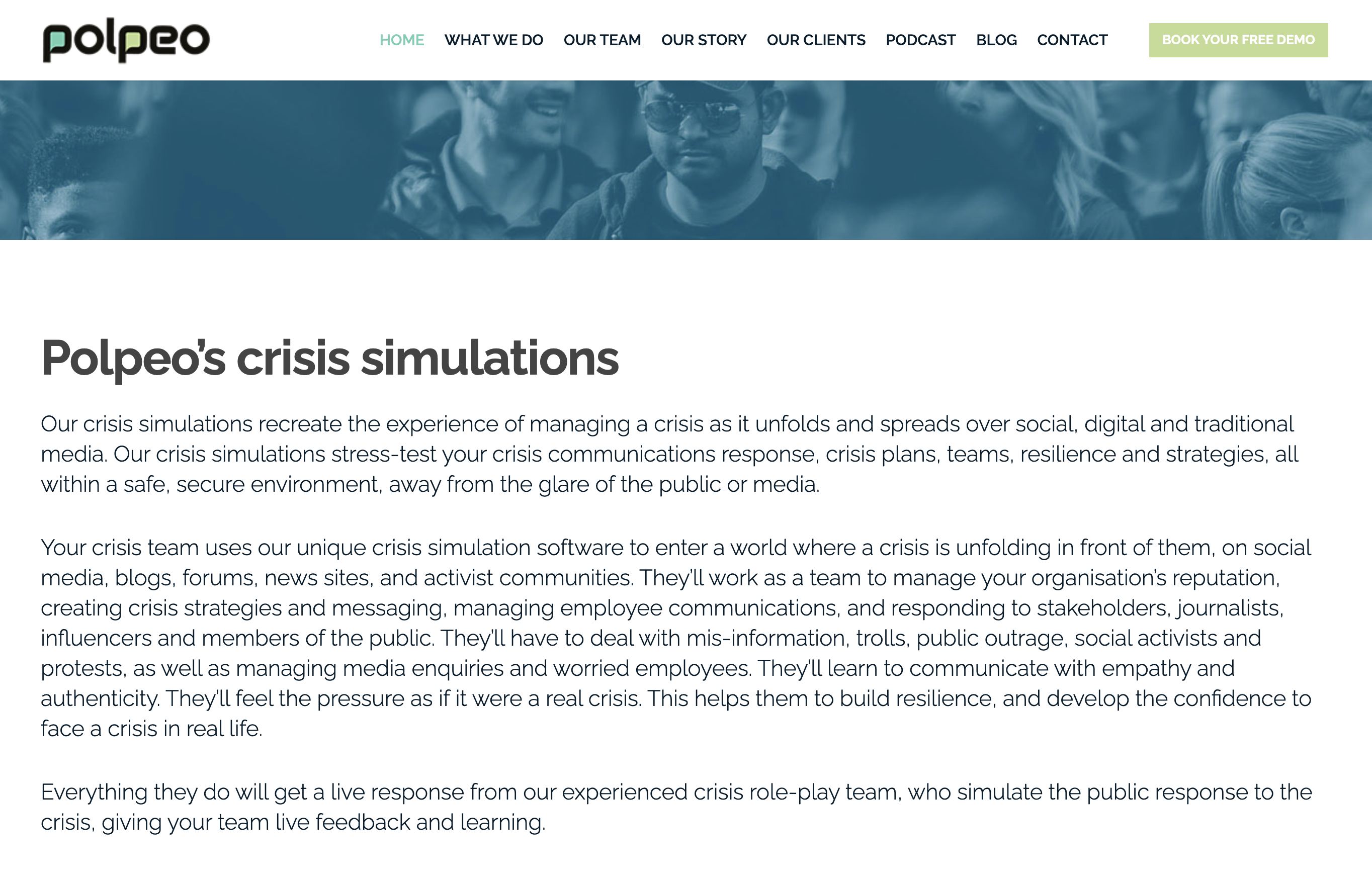 Polpeo - Social Media Crisis Simulations